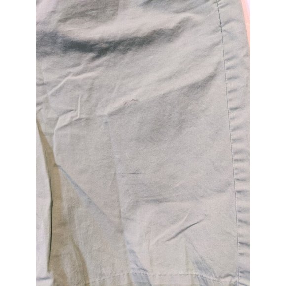 Izod Saltwater Mens Shorts 33 Flat Front Solid Casual Cotton Chino 624 - Picture 2 of 12